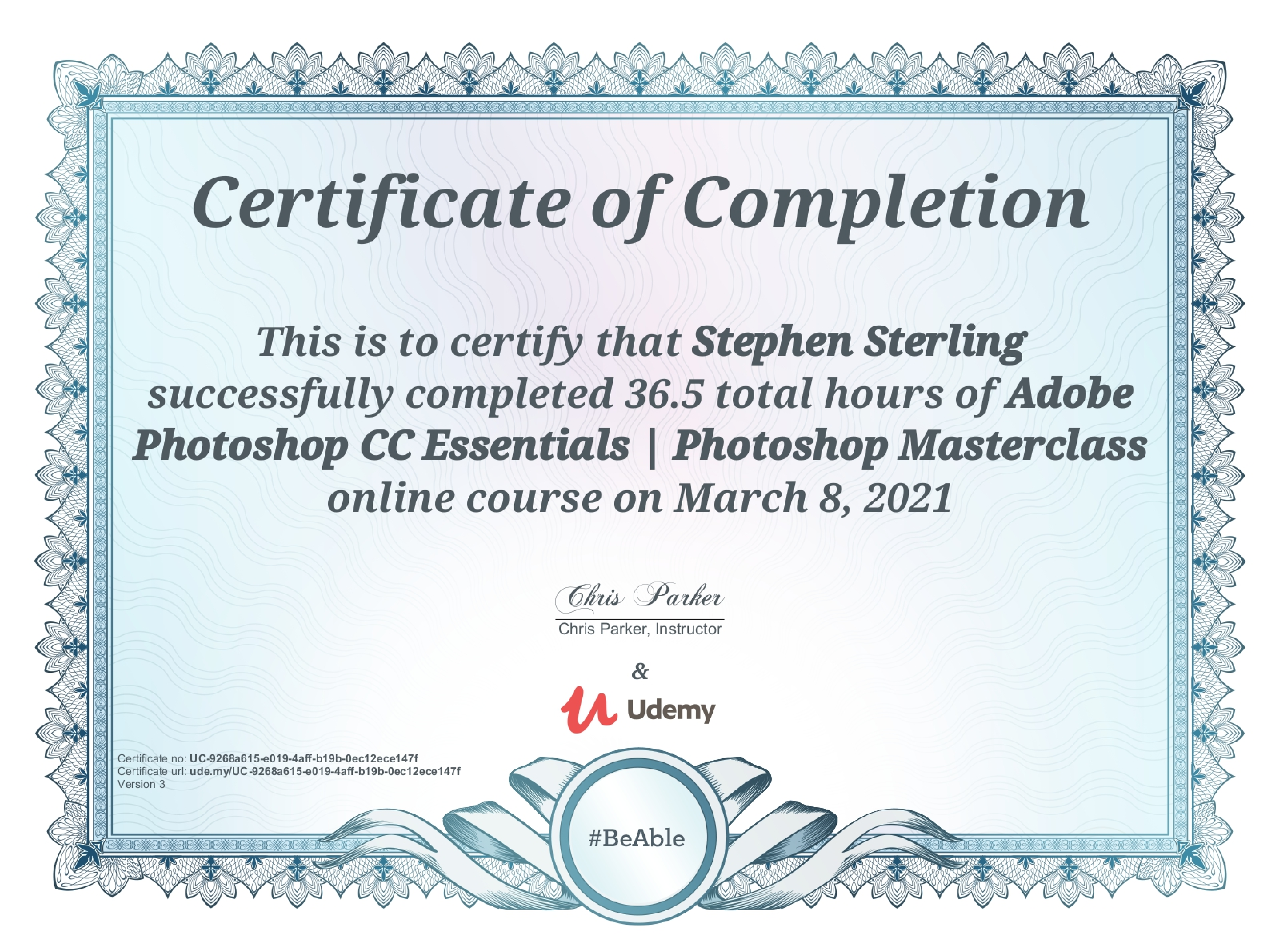 Photoshop Certificate